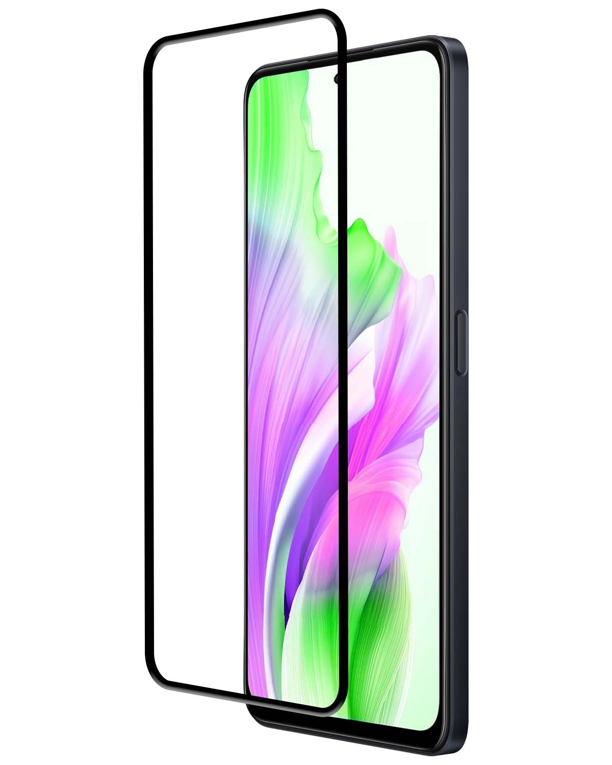 BASEY. Screenprotector Geschikt voor OPPO A58 Screenprotector Beschermglas Full Cover - Screenprotector Geschikt voor OPPO A58 Screen Protector Full Cover
