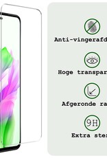 BASEY. Screenprotector Geschikt voor OPPO A58 Screenprotector Tempered Glass - Screenprotector Geschikt voor OPPO A58 Beschermglas Screen Protector Glas - 2 Stuks