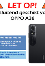 Nomfy Screenprotector Geschikt voor OPPO A38 Screenprotector Privacy Bescherm Glas - Screenprotector Geschikt voor OPPO A38 Privacy Screenprotector Tempered Glass - 3 PACK