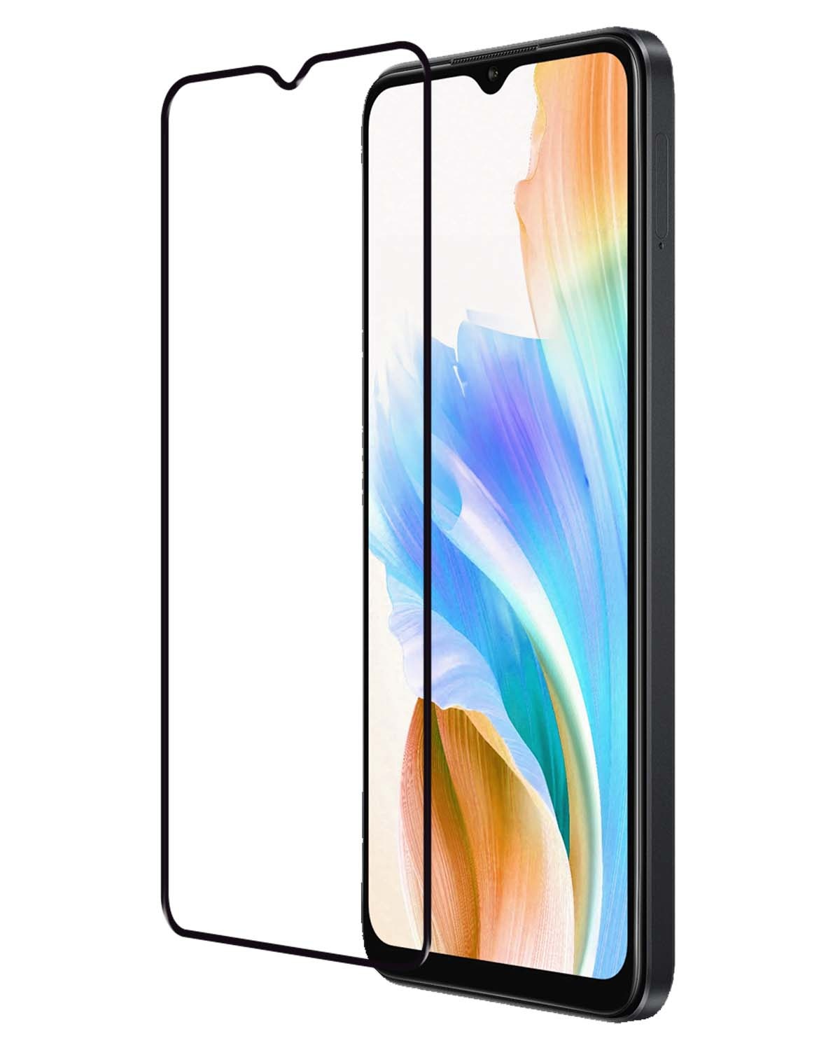 Nomfy Screenprotector Geschikt voor OPPO A38 Screenprotector Bescherm Glas - Screenprotector Geschikt voor OPPO A38 Screen Protector Tempered Glass Full Screen Full Cover