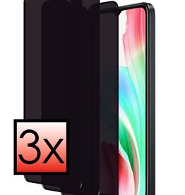 NoXx NoXx OPPO A38 Screenprotector Glas Privacy - 3 PACK