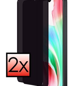 NoXx NoXx OPPO A38 Screenprotector Glas Privacy - 2 PACK