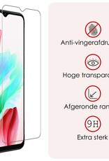 NoXx Screenprotector Geschikt voor OPPO A38 Screenprotector Tempered Glass Gehard Glas Beschermglas - 3x