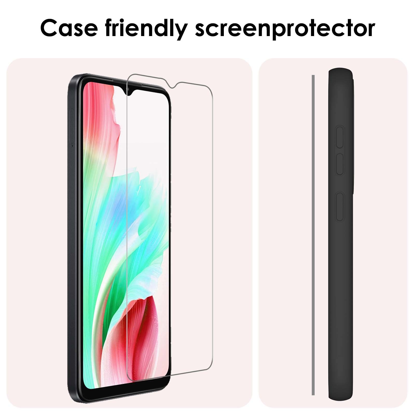 NoXx Screenprotector Geschikt voor OPPO A38 Screenprotector Tempered Glass Gehard Glas Beschermglas - 3x