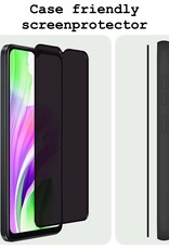 BASEY. Screenprotector Geschikt voor OPPO A38 Screenprotector Privacy Beschermglas - Screenprotector Geschikt voor OPPO A38 Screen Protector Full Screen Privacy - 3 Stuks