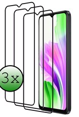 BASEY. Screenprotector Geschikt voor OPPO A38 Screenprotector Beschermglas Full Cover - Screenprotector Geschikt voor OPPO A38 Screen Protector Full Cover - 3 Stuks