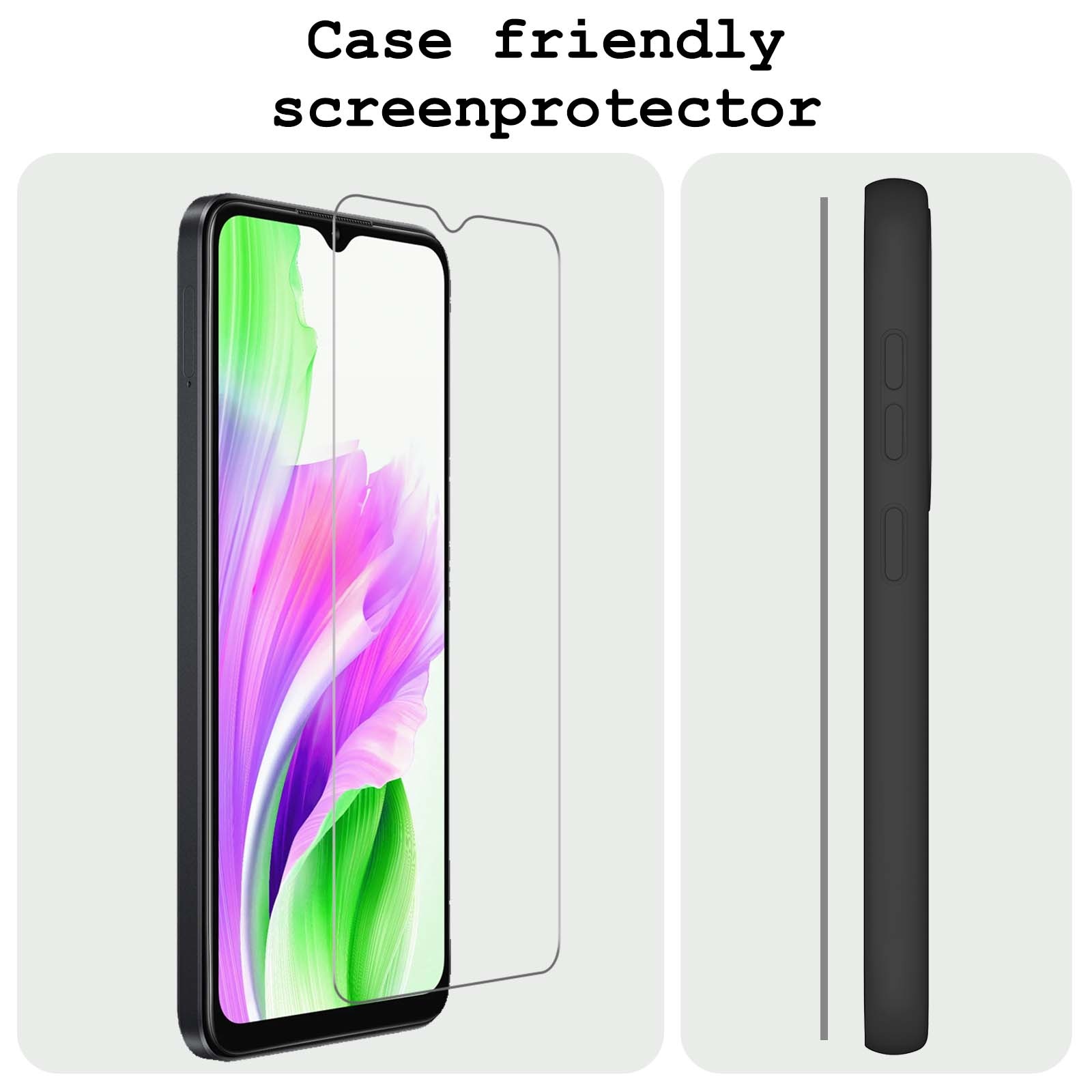 BASEY. Screenprotector Geschikt voor OPPO A38 Screenprotector Tempered Glass - Screenprotector Geschikt voor OPPO A38 Beschermglas Screen Protector Glas - 2 Stuks
