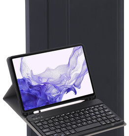 Nomfy Nomfy Samsung Galaxy Tab S9 FE Toetsenbordhoes - Zwart