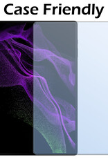 Nomfy Hoes Geschikt voor Samsung Galaxy Tab S9 Ultra Hoes Toetsenbord Hoes Case Book Cover Hoesje Met Screenprotector - Hoesje Geschikt voor Samsung Tab S9 Ultra Keyboard Hoes - Zwart