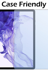 Nomfy Hoes Geschikt voor Samsung Galaxy Tab S9 FE Plus Hoes Toetsenbord Hoes Case Book Cover Hoesje Met Screenprotector - Hoesje Geschikt voor Samsung Tab S9 FE Plus Keyboard Hoes - Zwart