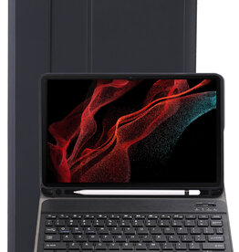 NoXx NoXx Samsung Galaxy Tab S9 Ultra Toetsenbordhoes - Zwart