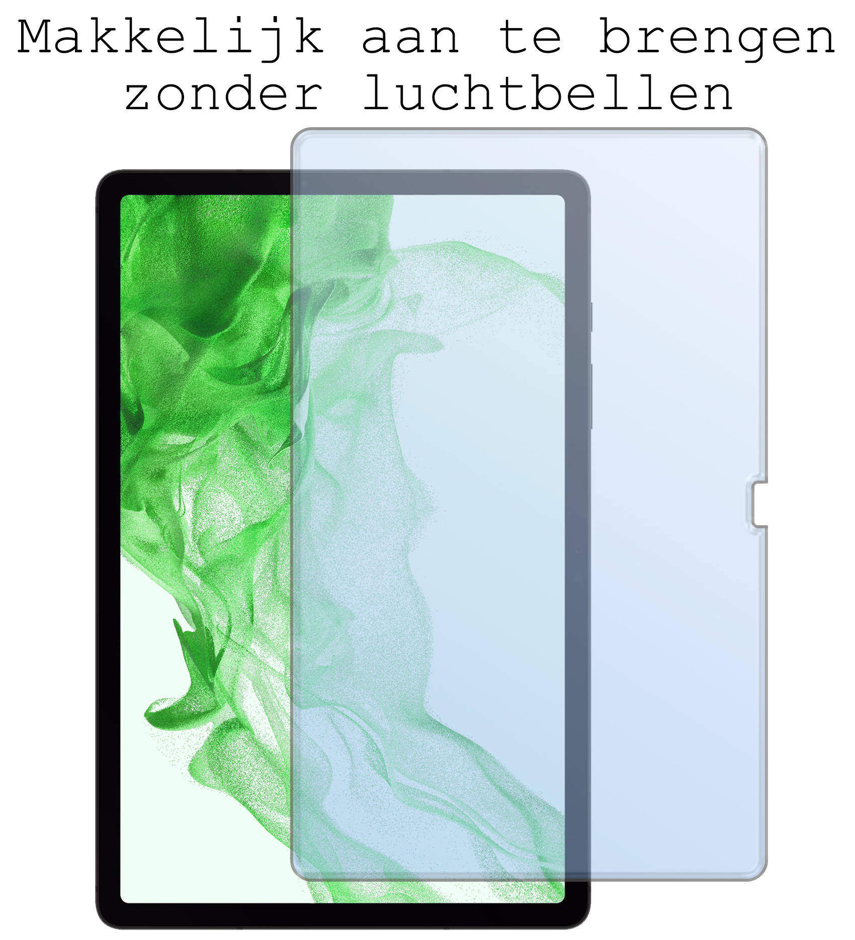 BASEY. Hoesje Geschikt voor Samsung Galaxy Tab S9 Plus Toetsenbord Hoes Book Case Met Screenprotector - Hoes Geschikt voor Samsung Tab S9 Plus Toetsenbord Hoesje Keyboard Cover - Zwart