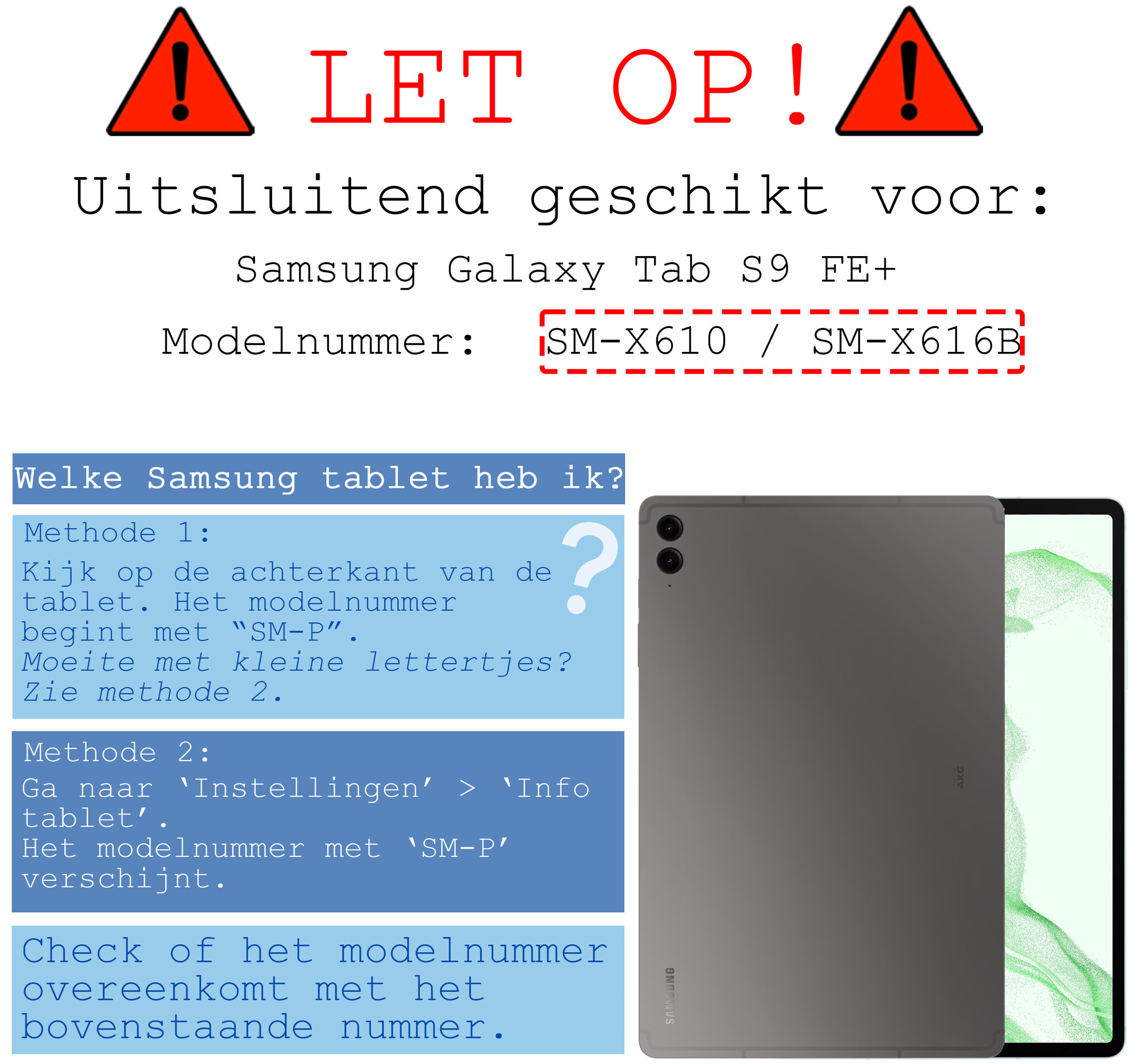 BASEY. Hoesje Geschikt voor Samsung Galaxy Tab S9 FE Plus Toetsenbord Hoes Book Case - Hoes Geschikt voor Samsung Tab S9 FE Plus Toetsenbord Hoesje Keyboard Cover - Zwart