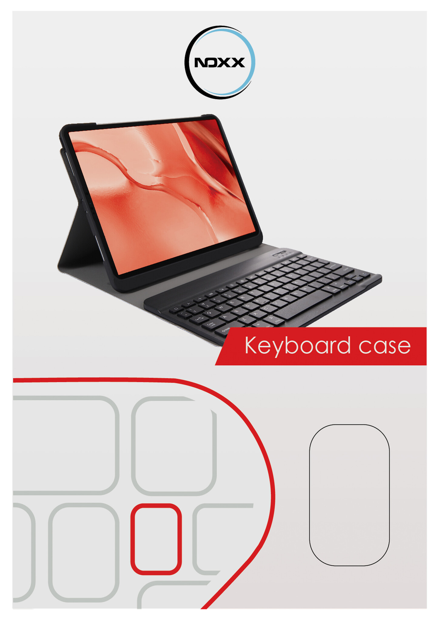 NoXx Hoesje Geschikt voor Samsung Galaxy Tab S9 Hoesje Toetsenbord Hoes - Hoes Geschikt voor Samsung Tab S9 Keyboard Case Book Cover - Zwart