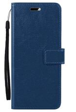 Nomfy Hoesje Geschikt voor Samsung A15 Hoes Bookcase Flipcase Book Cover - Hoes Geschikt voor Samsung Galaxy A15 Hoesje Book Case - Donkerblauw