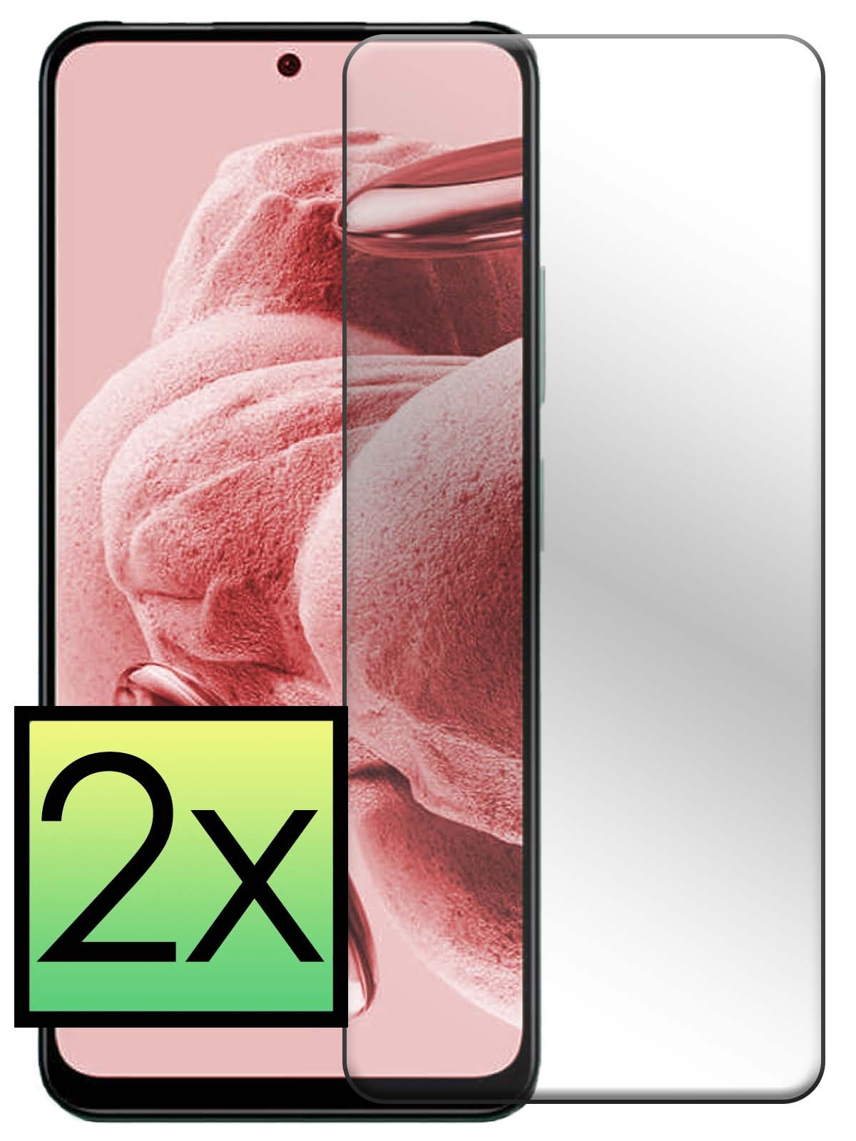 NoXx Screenprotector Geschikt voor Xiaomi Redmi Note 12 4G Screenprotector Tempered Glass Gehard Glas Beschermglas - 2x