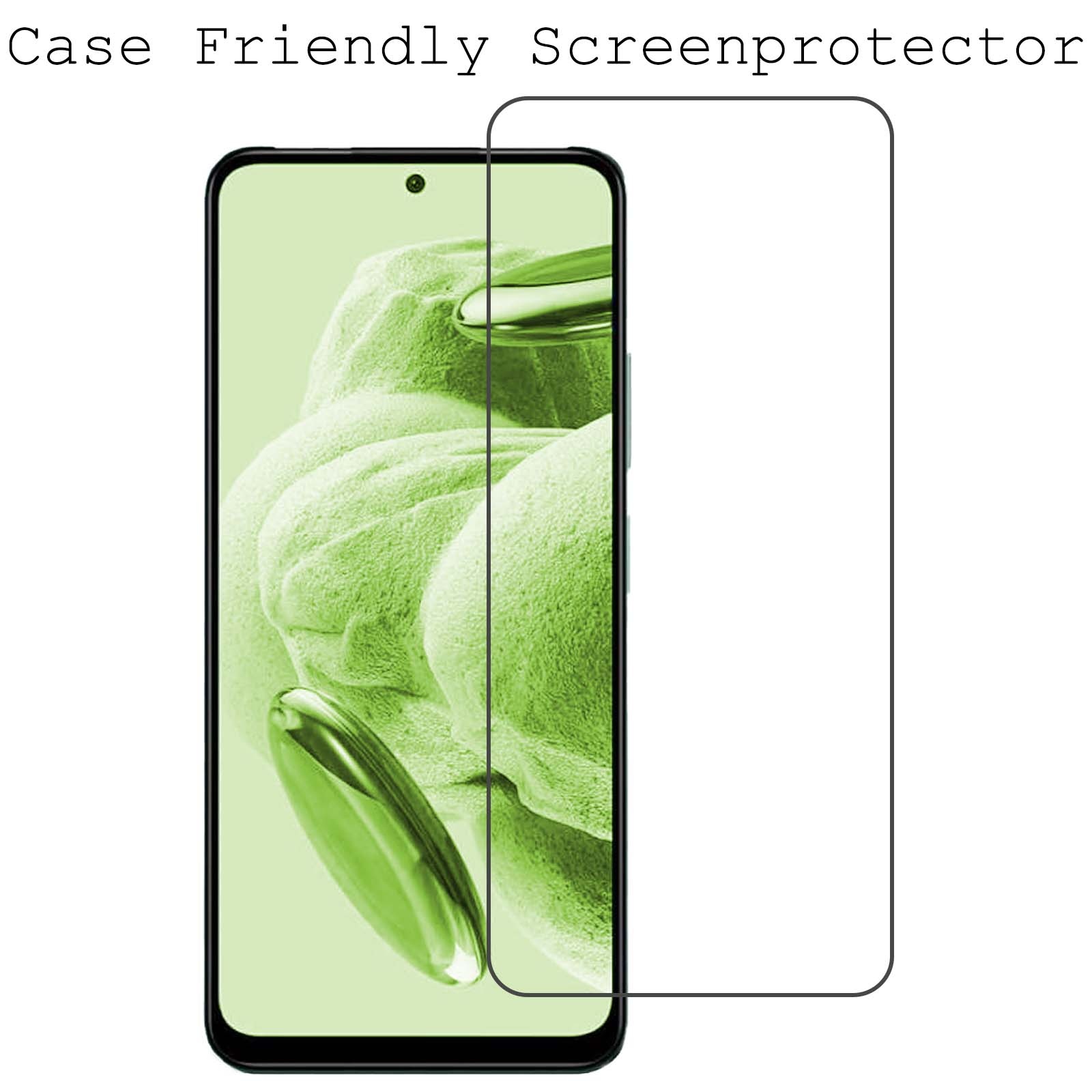 BASEY. Screenprotector Geschikt voor Xiaomi Redmi Note 12 5G Screenprotector Tempered Glass - Screenprotector Geschikt voor Xiaomi Redmi Note 12 5G Beschermglas Screen Protector Glas - 3 Stuks