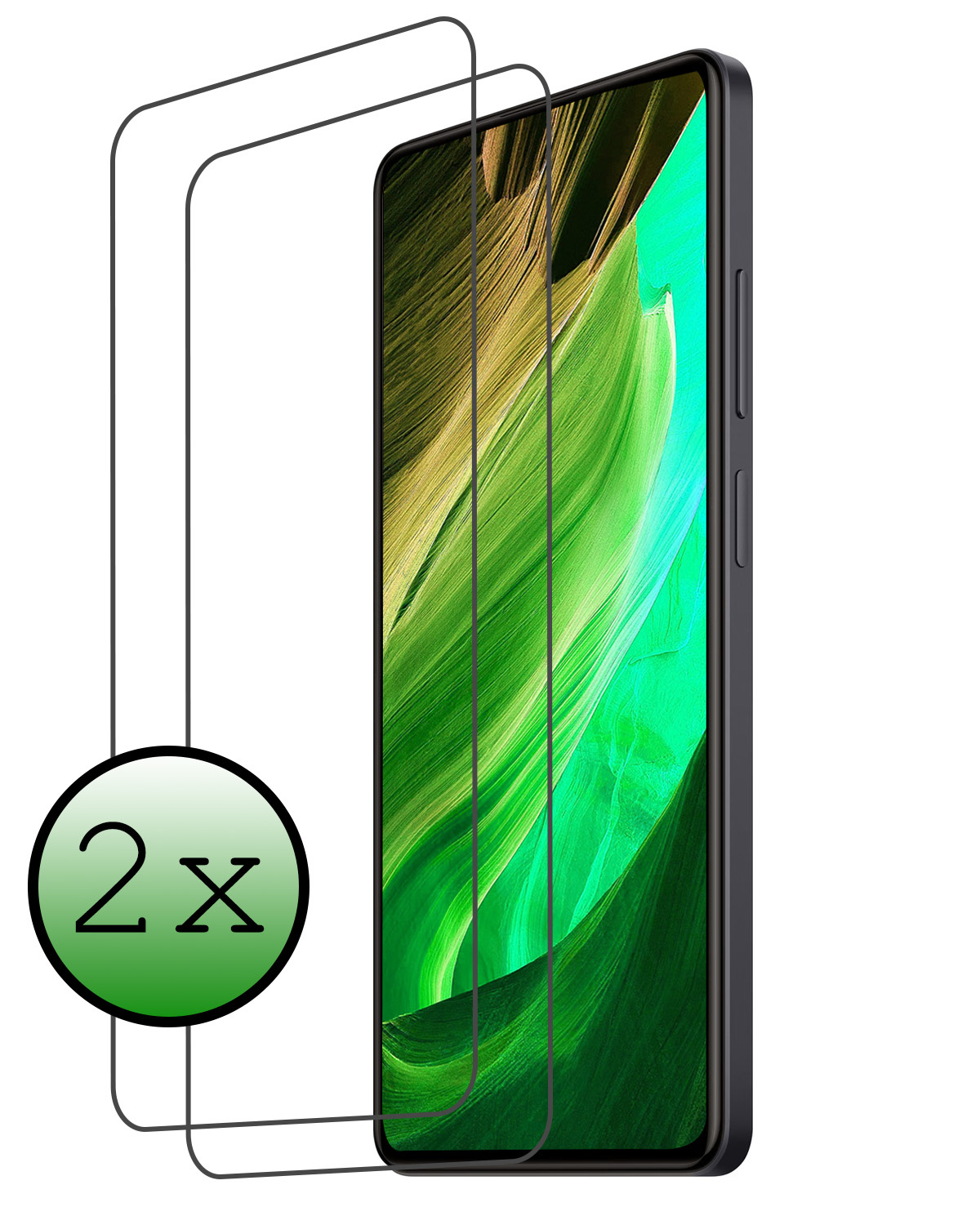 BASEY. Screenprotector Geschikt voor Xiaomi Redmi Note 12 Pro Screenprotector Tempered Glass - Screenprotector Geschikt voor Xiaomi Redmi Note 12 Pro Beschermglas Screen Protector Glas - 2 Stuks