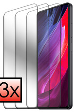 NoXx Screenprotector Geschikt voor Xiaomi Redmi Note 12 Pro Screenprotector Tempered Glass Gehard Glas Beschermglas - 3x