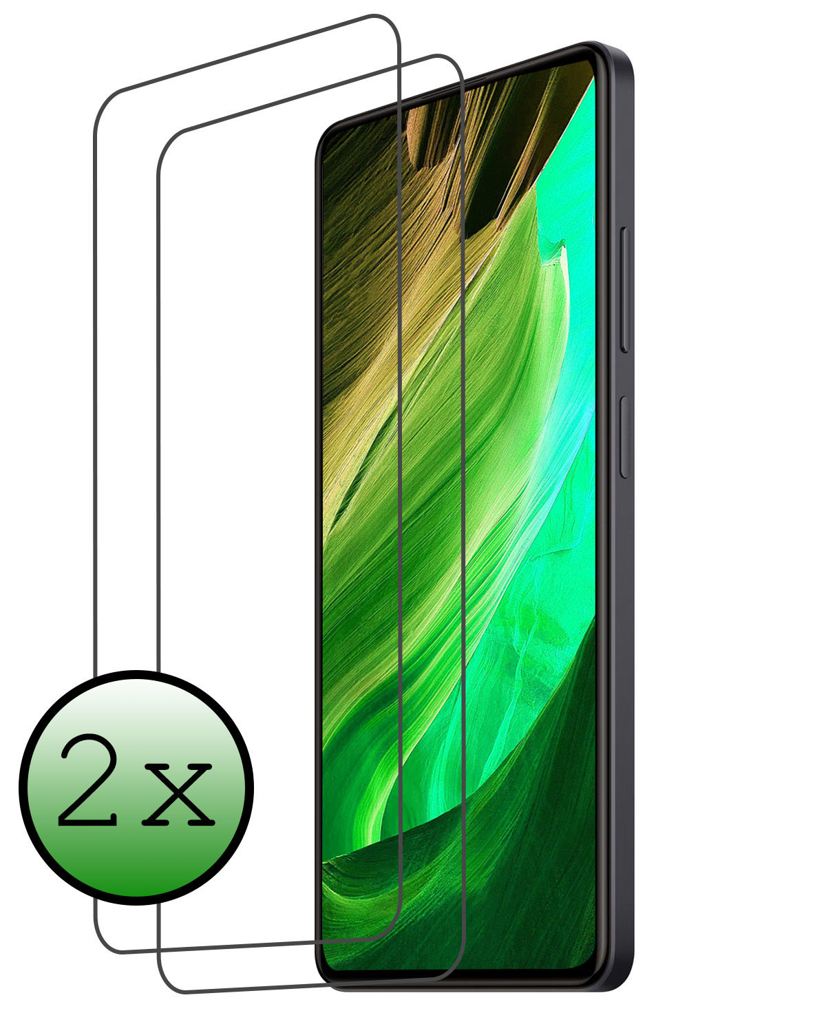 BASEY. Screenprotector Geschikt voor Xiaomi Redmi Note 12 Pro+ Screenprotector Tempered Glass - Screenprotector Geschikt voor Xiaomi Redmi Note 12 Pro+ Beschermglas Screen Protector Glas - 2 Stuks