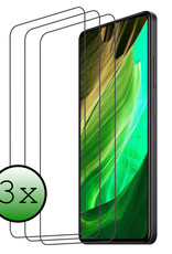 BASEY. Screenprotector Geschikt voor Xiaomi Redmi Note 12 Pro+ Screenprotector Tempered Glass - Screenprotector Geschikt voor Xiaomi Redmi Note 12 Pro+ Beschermglas Screen Protector Glas - 3 Stuks