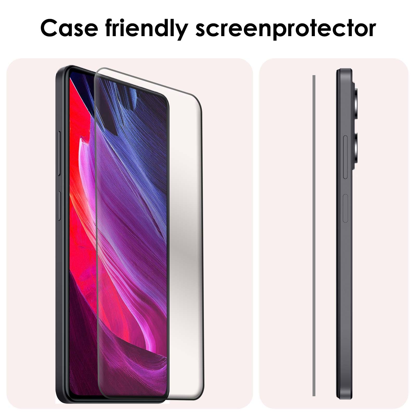 NoXx Screenprotector Geschikt voor Xiaomi Redmi Note 12 Pro+ Screenprotector Tempered Glass Gehard Glas Beschermglas - 2x