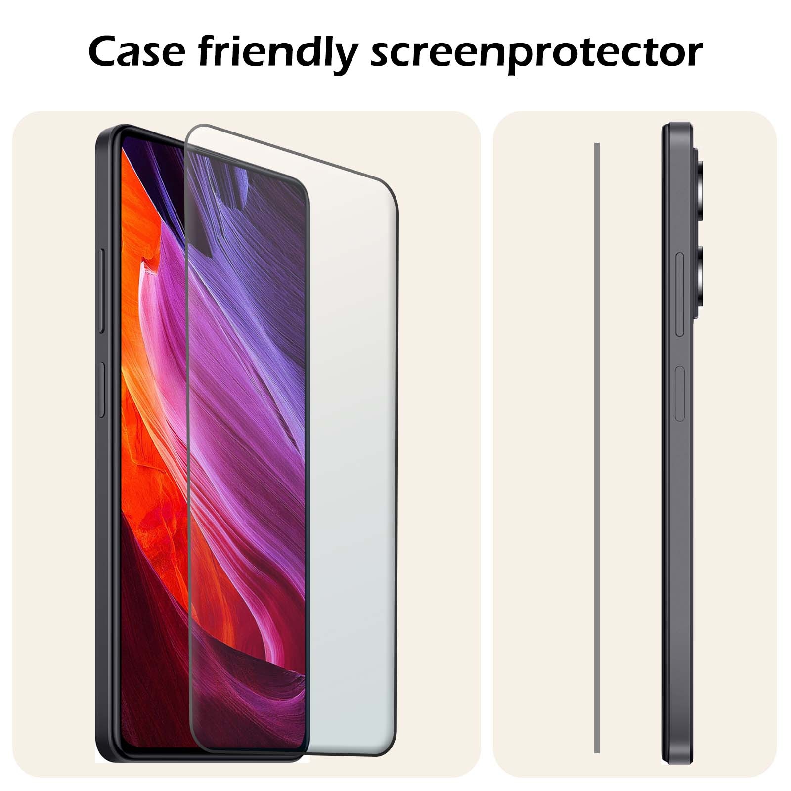 Nomfy Screenprotector Geschikt voor Xiaomi Redmi Note 12 Pro+ Screenprotector Bescherm Glas Tempered Glass - Screenprotector Geschikt voor Xiaomi Redmi Note 12 Pro+ Screen Protector