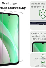 BASEY. Screenprotector Geschikt voor Samsung A15 Screenprotector Tempered Glass - Screenprotector Geschikt voor Samsung Galaxy A15 Beschermglas Screen Protector Glas - 2 Stuks