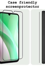BASEY. Screenprotector Geschikt voor Samsung A15 Screenprotector Beschermglas Full Cover - Screenprotector Geschikt voor Samsung Galaxy A15 Screen Protector Full Cover