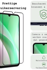 BASEY. Screenprotector Geschikt voor Samsung A15 Screenprotector Beschermglas Full Cover - Screenprotector Geschikt voor Samsung Galaxy A15 Screen Protector Full Cover - 2 Stuks