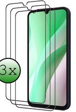 BASEY. Screenprotector Geschikt voor Samsung A15 Screenprotector Beschermglas Full Cover - Screenprotector Geschikt voor Samsung Galaxy A15 Screen Protector Full Cover - 3 Stuks