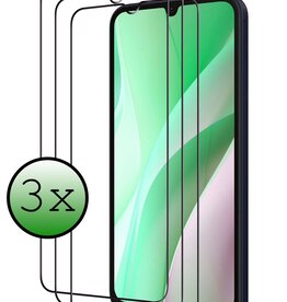 BASEY. BASEY. Samsung Galaxy A15 Screenprotector Full Cover - 3 PACK
