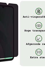 BASEY. Screenprotector Geschikt voor Samsung A15 Screenprotector Privacy Beschermglas - Screenprotector Geschikt voor Samsung Galaxy A15 Screen Protector Full Screen Privacy