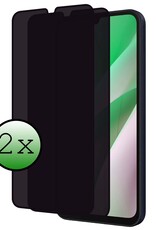 BASEY. Screenprotector Geschikt voor Samsung A15 Screenprotector Privacy Beschermglas - Screenprotector Geschikt voor Samsung Galaxy A15 Screen Protector Full Screen Privacy - 2 Stuks