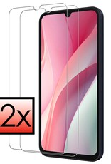 NoXx Screenprotector Geschikt voor Samsung A15 Screenprotector Tempered Glass Gehard Glas Beschermglas - 2x