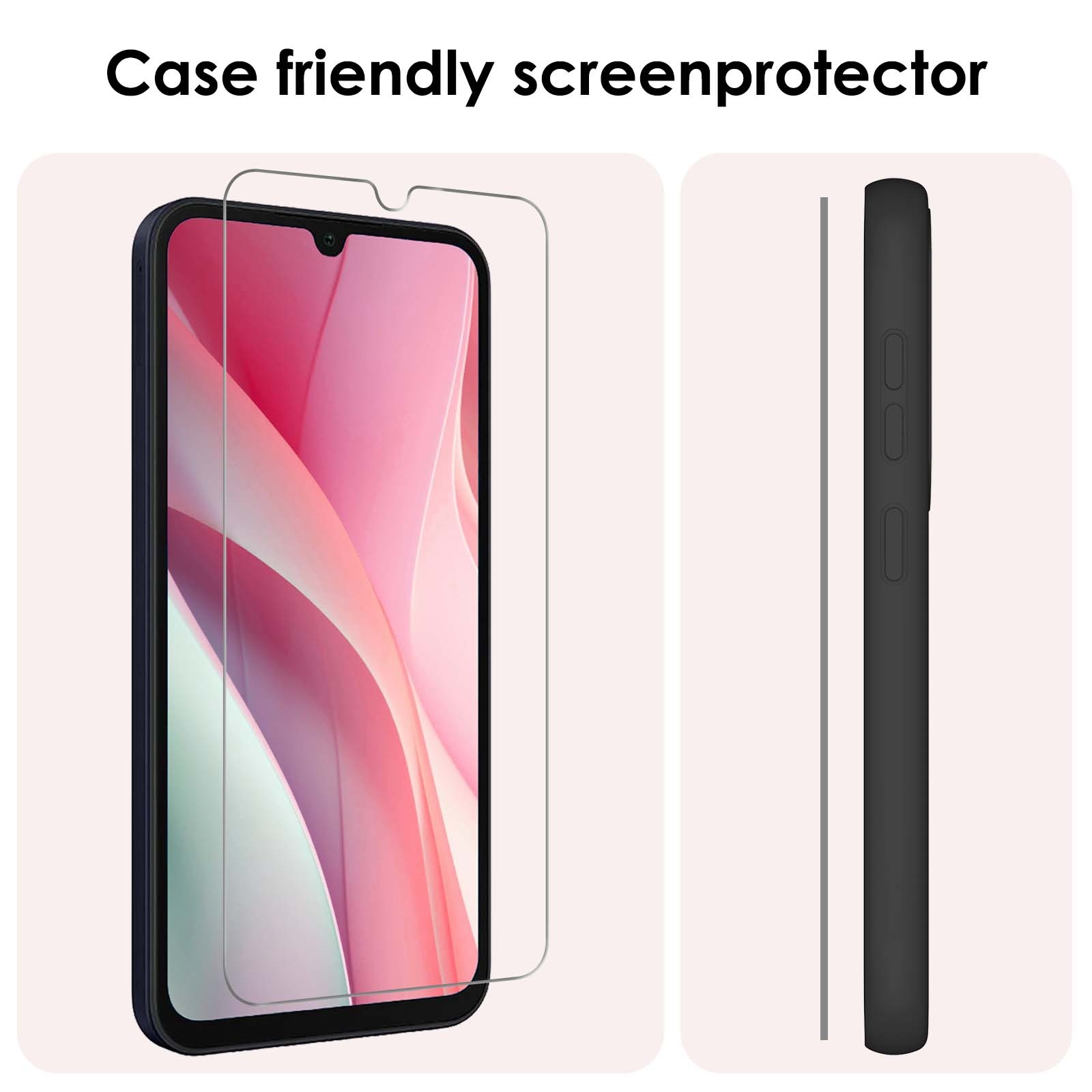 NoXx Screenprotector Geschikt voor Samsung A15 Screenprotector Tempered Glass Gehard Glas Beschermglas - 2x