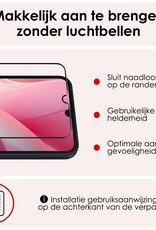 NoXx Screenprotector Geschikt voor Samsung A15 Screenprotector Tempered Glass Gehard Glas Full Cover - 3x