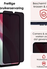 NoXx Screenprotector Geschikt voor Samsung A15 Screenprotector Privacy Tempered Glass Gehard Glas Display Cover - 2x