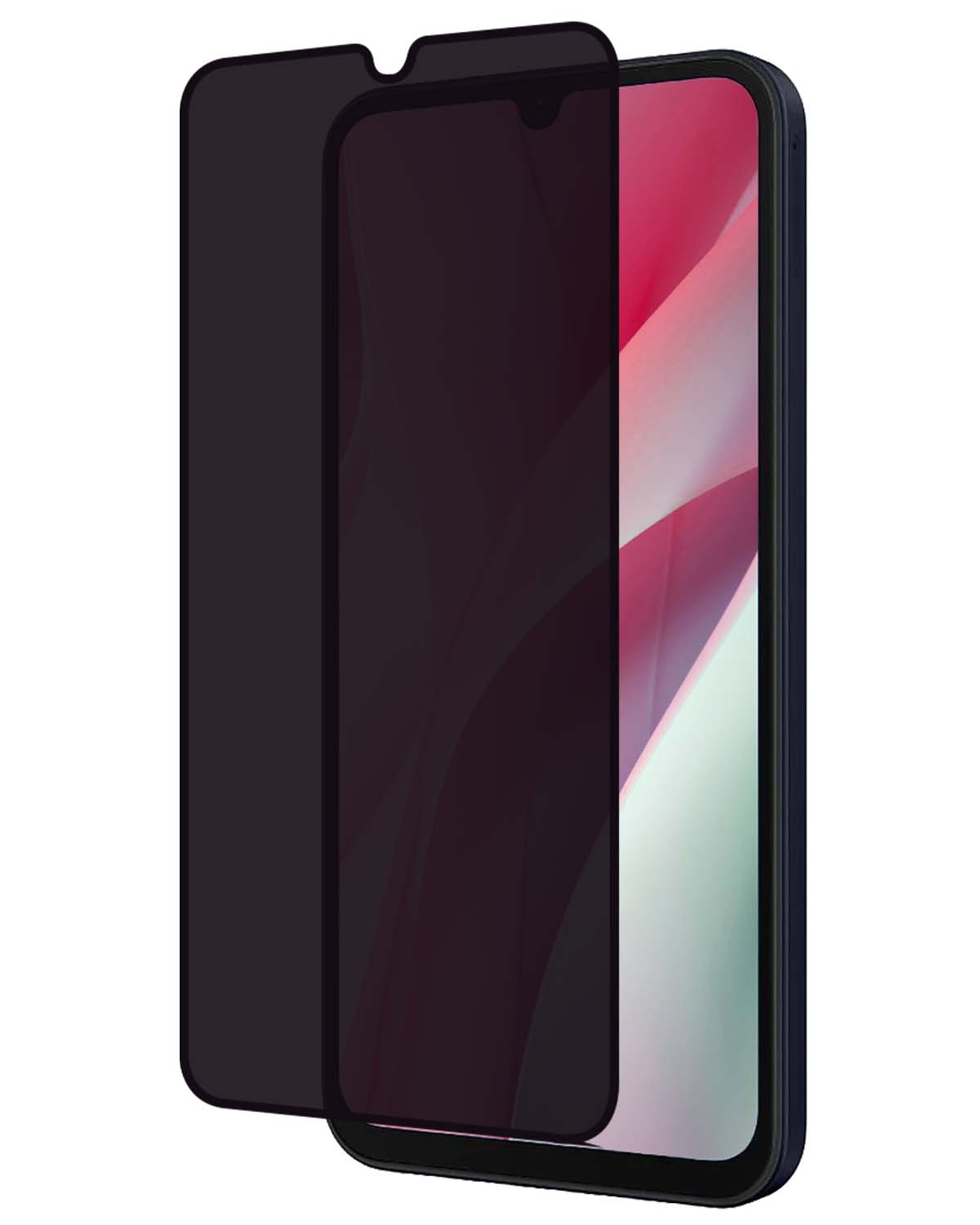 NoXx Screenprotector Geschikt voor Samsung A15 Screenprotector Privacy Tempered Glass Gehard Glas Display Cover