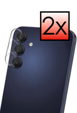 NoXx Screenprotector Geschikt voor Samsung A15 Camera Screenprotector Gehard Glas - Screenprotector Geschikt voor Samsung Galaxy A15 Screenprotector Camera Tempered Glass - 2x