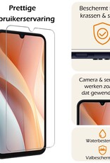 Nomfy Screenprotector Geschikt voor Samsung A15 Screenprotector Bescherm Glas Tempered Glass - Screenprotector Geschikt voor Samsung Galaxy A15 Screen Protector - 2 PACK