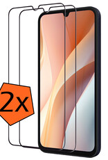 Nomfy Screenprotector Geschikt voor Samsung A15 Screenprotector Bescherm Glas - Screenprotector Geschikt voor Samsung Galaxy A15 Screen Protector Tempered Glass Full Screen Full Cover - 2 PACK