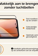Nomfy Screenprotector Geschikt voor Samsung A15 Screenprotector Bescherm Glas - Screenprotector Geschikt voor Samsung Galaxy A15 Screen Protector Tempered Glass Full Screen Full Cover - 2 PACK