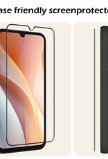 Nomfy Screenprotector Geschikt voor Samsung A15 Screenprotector Bescherm Glas - Screenprotector Geschikt voor Samsung Galaxy A15 Screen Protector Tempered Glass Full Screen Full Cover - 2 PACK