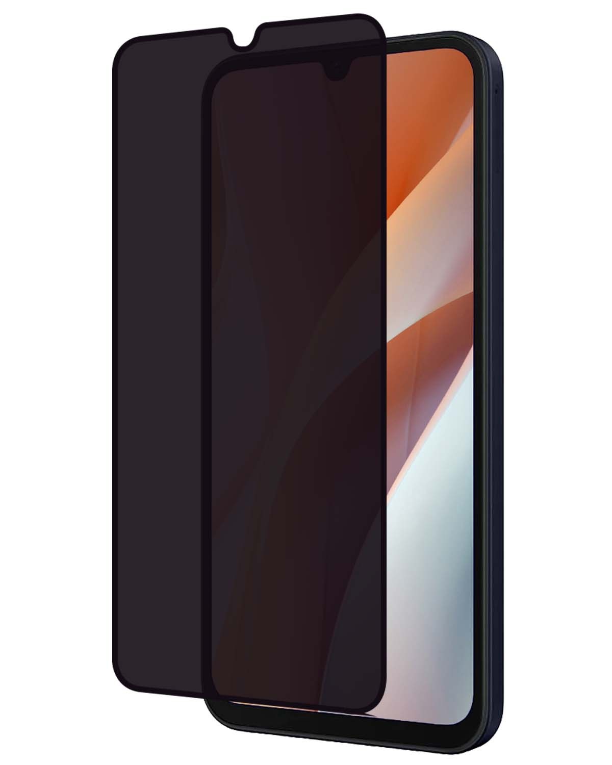 Nomfy Screenprotector Geschikt voor Samsung A15 Screenprotector Privacy Bescherm Glas - Screenprotector Geschikt voor Samsung Galaxy A15 Privacy Screenprotector Tempered Glass