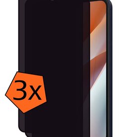 Nomfy Nomfy Samsung Galaxy A15 Screenprotector Glas Privacy - 3 PACK