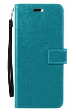 BASEY. Hoes Geschikt voor Samsung A15 Hoesje Bookcase Hoes Flip Case Book Cover - Hoesje Geschikt voor Samsung Galaxy A15 Hoes Book Case Hoesje - Turquoise