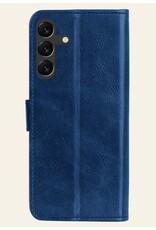 Nomfy Hoesje Geschikt voor Samsung A15 Hoes Bookcase Flipcase Book Cover - Hoes Geschikt voor Samsung Galaxy A15 Hoesje Book Case - Donkerblauw