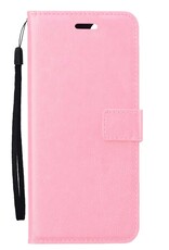 Nomfy Hoesje Geschikt voor Samsung A15 Hoes Bookcase Flipcase Book Cover - Hoes Geschikt voor Samsung Galaxy A15 Hoesje Book Case - Lichtroze