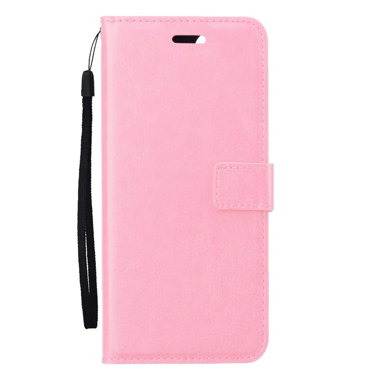 Nomfy Hoesje Geschikt voor Samsung A15 Hoes Bookcase Flipcase Book Cover - Hoes Geschikt voor Samsung Galaxy A15 Hoesje Book Case - Lichtroze